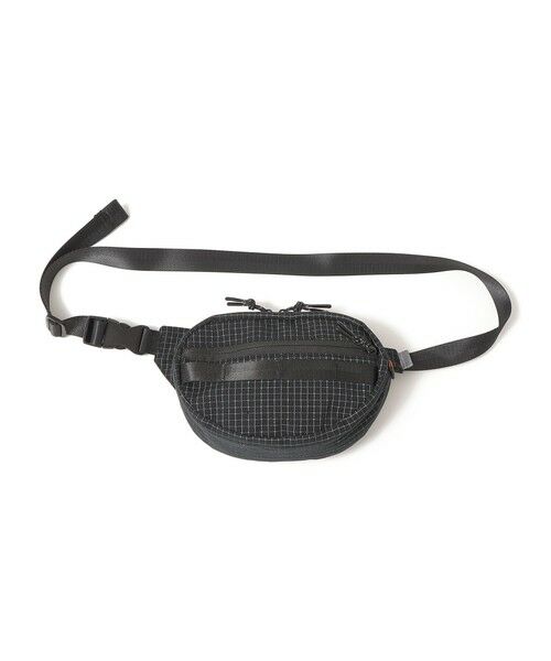 SHIPS / シップス メッセンジャーバッグ・ウエストポーチ | WEEKENDER: リップストップ ファニーパック（ブラック）