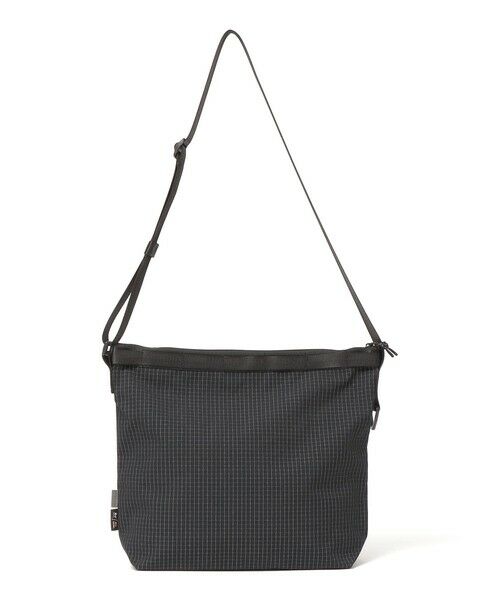 SHIPS / シップス ショルダーバッグ | WEEKENDER: リップストップ ショルダーバッグ（ブラック）