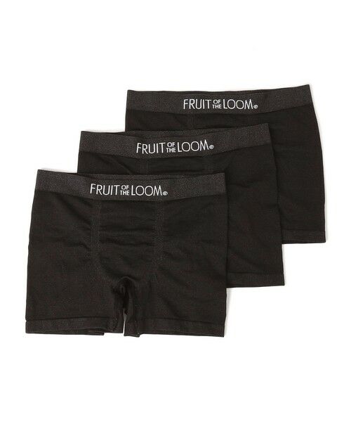 SHIPS / シップス ボクサーパンツ・ブリーフ | FRUIT OF THE LOOM: ベーシック 3P ボクサー パンツ（ブラック）