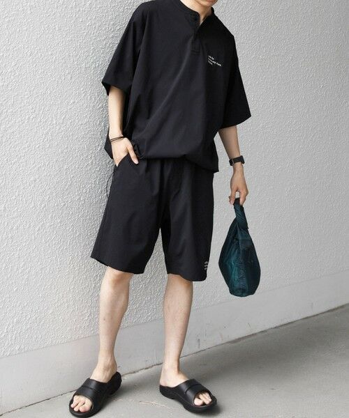 SHIPS / シップス Tシャツ | 【WEB限定】SHIPS any:〈吸水速乾/UVカット〉ドライタッチ ヘンリーネック Tシャツ＋イージーショーツ＋パッカブルバッグ 3点セット◆ | 詳細1