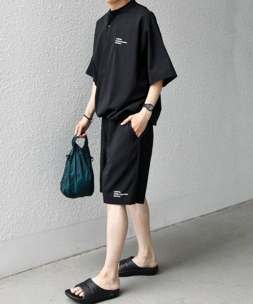 SHIPS / シップス Tシャツ | 【WEB限定】SHIPS any:〈吸水速乾/UVカット〉ドライタッチ ヘンリーネック Tシャツ＋イージーショーツ＋パッカブルバッグ 3点セット◆ | 詳細2