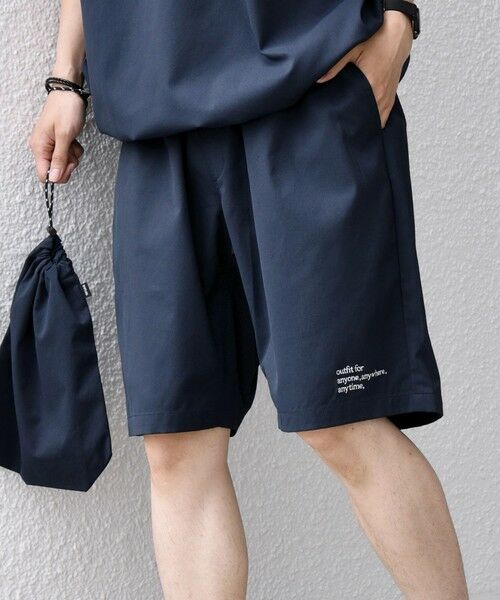 SHIPS / シップス Tシャツ | 【WEB限定】SHIPS any:〈吸水速乾/UVカット〉ドライタッチ ヘンリーネック Tシャツ＋イージーショーツ＋パッカブルバッグ 3点セット◆ | 詳細30