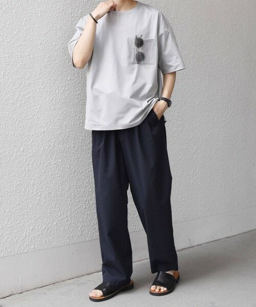 SHIPS / シップス Tシャツ | 【WEB限定】SHIPS any:〈吸水速乾/UVカット〉3点セットアップ  Tシャツ＆カーディガン＆パンツ◆ | 詳細3