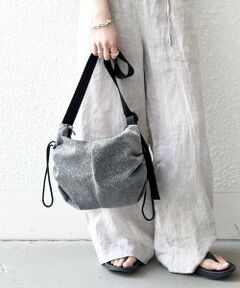 SHIPS / シップス ショルダーバッグ | 《予約》SHIPS any: ラメ サイド ギャザー ドロスト ショルダー バッグ