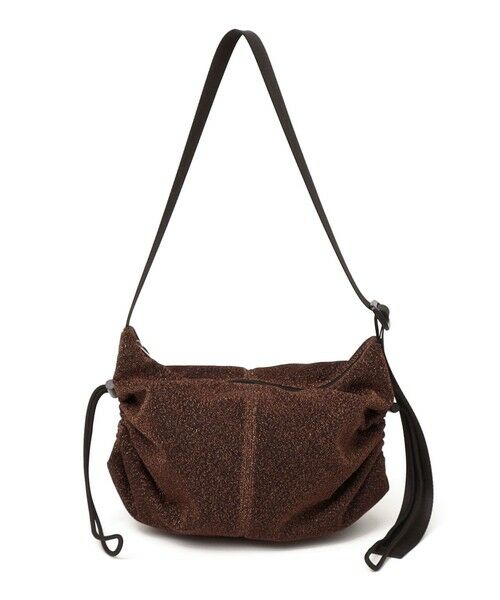 SHIPS / シップス ショルダーバッグ | 《予約》SHIPS any: ラメ サイド ギャザー ドロスト ショルダー バッグ | 詳細15