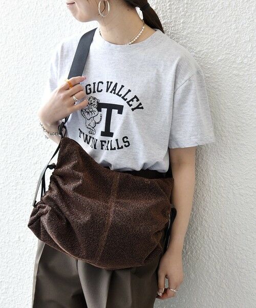 SHIPS / シップス ショルダーバッグ | 《予約》SHIPS any: ラメ サイド ギャザー ドロスト ショルダー バッグ | 詳細2