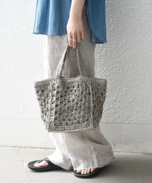 SHIPS / シップス トートバッグ | 《予約》SHIPS any: ペーパー スクエア トート バッグ | 詳細3