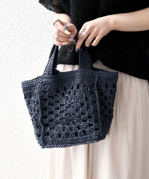 SHIPS / シップス トートバッグ | 《予約》SHIPS any: ペーパー スクエア トート バッグ | 詳細16