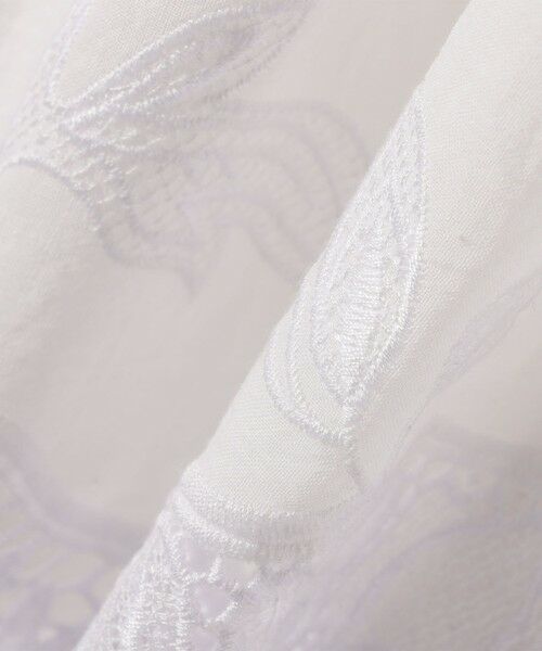 SHIPS / シップス シャツ・ブラウス | 《予約》SHIPS any:〈手洗い可能〉コットン レース ヘム キーネック ギャザー ブラウス | 詳細8