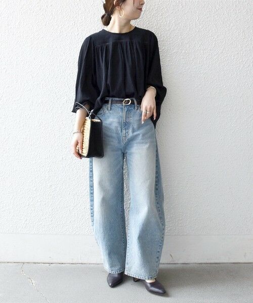 SHIPS / シップス シャツ・ブラウス | 《予約》SHIPS any:〈洗濯機可能〉コットン ミックス ハシゴ レース ギャザー ブラウス | 詳細8