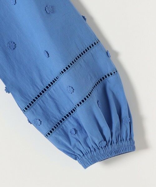 SHIPS / シップス シャツ・ブラウス | 《予約》【WEB限定】SHIPS any:〈洗濯機可能〉フラワー モチーフ ハシゴレース クルーネック ブラウス 2 | 詳細21