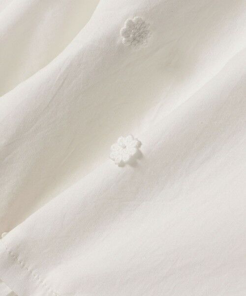 SHIPS / シップス シャツ・ブラウス | 《予約》【WEB限定】SHIPS any:〈洗濯機可能〉フラワー モチーフ ペプラム ギャザー シャツ ブラウス | 詳細9