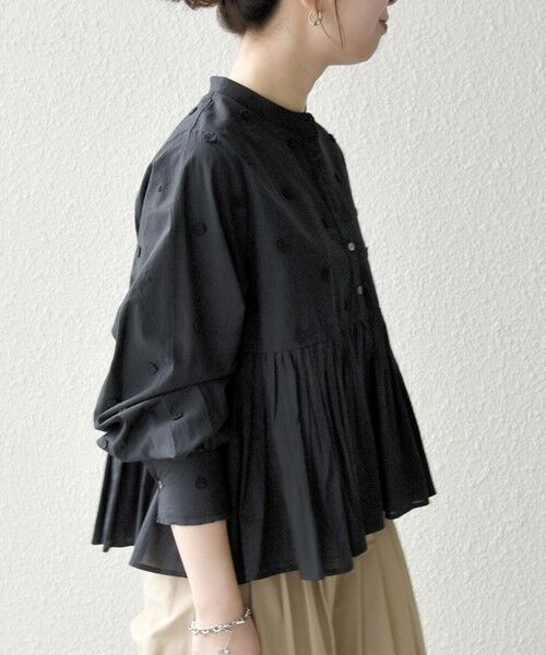 SHIPS / シップス シャツ・ブラウス | 《予約》【WEB限定】SHIPS any:〈洗濯機可能〉フラワー モチーフ ペプラム ギャザー シャツ ブラウス | 詳細18