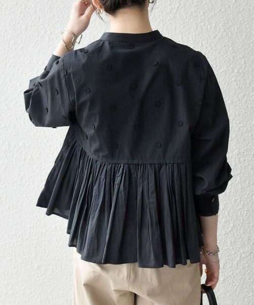 SHIPS / シップス シャツ・ブラウス | 《予約》【WEB限定】SHIPS any:〈洗濯機可能〉フラワー モチーフ ペプラム ギャザー シャツ ブラウス | 詳細19