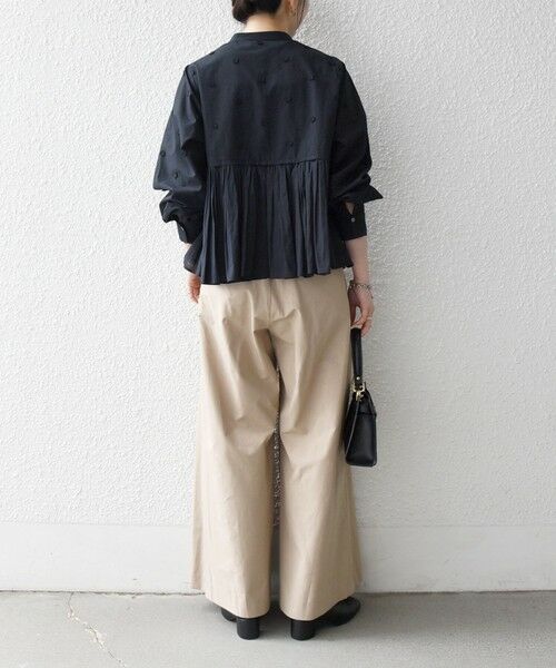 SHIPS / シップス シャツ・ブラウス | 《予約》【WEB限定】SHIPS any:〈洗濯機可能〉フラワー モチーフ ペプラム ギャザー シャツ ブラウス | 詳細15