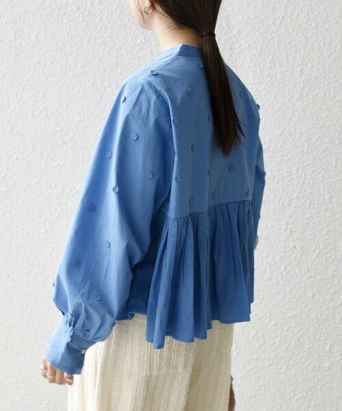 SHIPS / シップス シャツ・ブラウス | 《予約》【WEB限定】SHIPS any:〈洗濯機可能〉フラワー モチーフ ペプラム ギャザー シャツ ブラウス | 詳細28