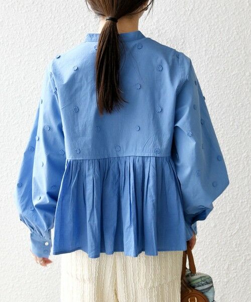 SHIPS / シップス シャツ・ブラウス | 《予約》【WEB限定】SHIPS any:〈洗濯機可能〉フラワー モチーフ ペプラム ギャザー シャツ ブラウス | 詳細29