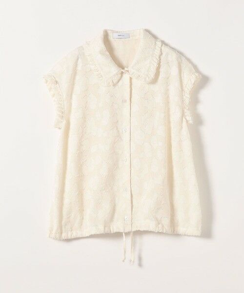 SHIPS / シップス シャツ・ブラウス | SHIPS any:〈洗濯機可能〉カット ジャカード ドロスト フレンチ スリーブ シャツ ブラウス | 詳細9