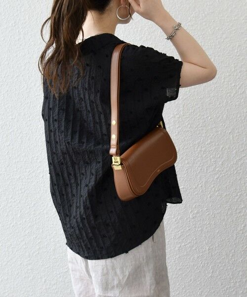 SHIPS / シップス シャツ・ブラウス | 《予約》SHIPS any:〈洗濯機可能〉ドット ジャカード タッセル スキッパー ブラウス | 詳細16