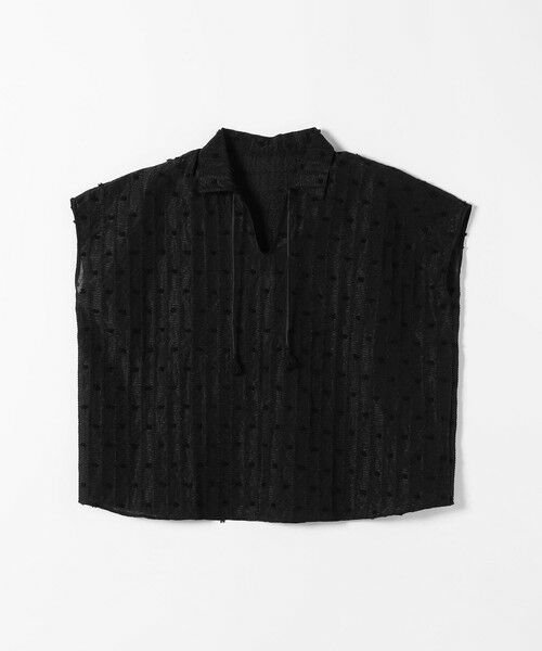 SHIPS / シップス シャツ・ブラウス | 《予約》SHIPS any:〈洗濯機可能〉ドット ジャカード タッセル スキッパー ブラウス | 詳細20