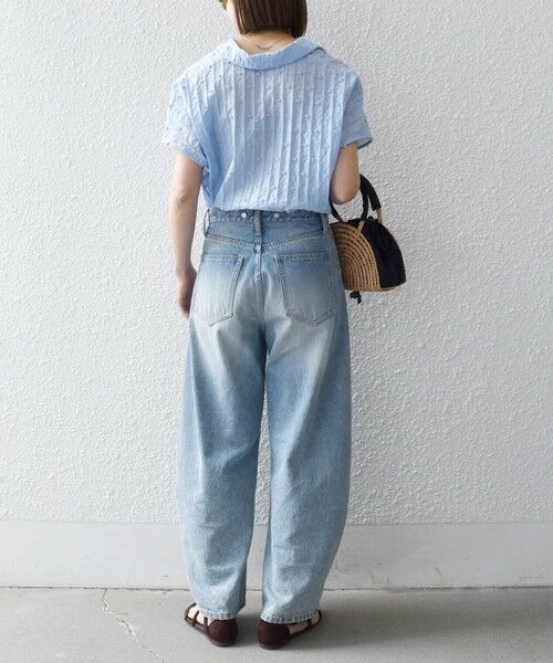 SHIPS / シップス シャツ・ブラウス | 《予約》SHIPS any:〈洗濯機可能〉ドット ジャカード タッセル スキッパー ブラウス | 詳細23