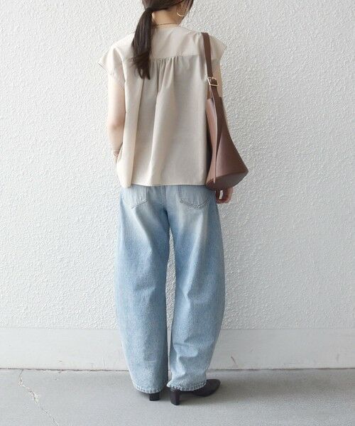 SHIPS / シップス シャツ・ブラウス | 《予約》SHIPS any:〈洗濯機可能〉Vネック フレンチ ギャザー ブラウス | 詳細2