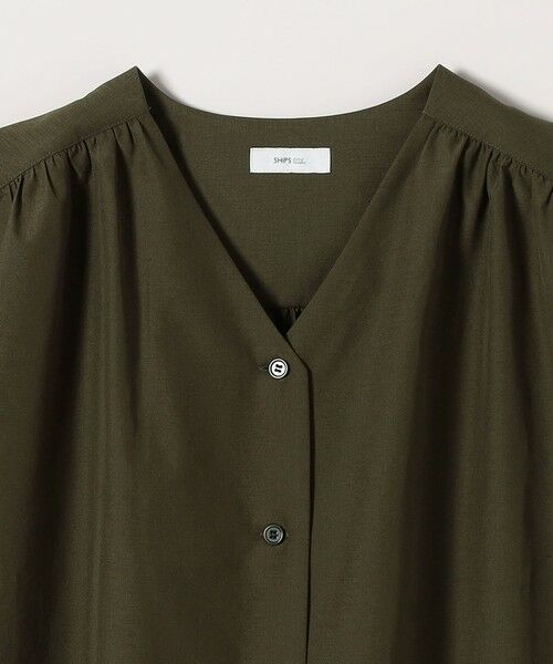 SHIPS / シップス シャツ・ブラウス | 《予約》SHIPS any:〈洗濯機可能〉Vネック フレンチ ギャザー ブラウス | 詳細18