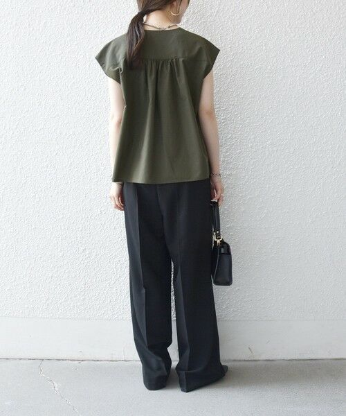 SHIPS / シップス シャツ・ブラウス | 《予約》SHIPS any:〈洗濯機可能〉Vネック フレンチ ギャザー ブラウス | 詳細11