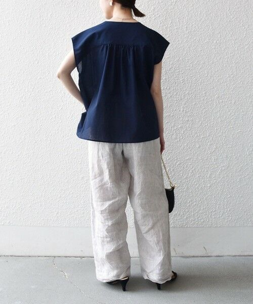 SHIPS / シップス シャツ・ブラウス | 《予約》SHIPS any:〈洗濯機可能〉Vネック フレンチ ギャザー ブラウス | 詳細27