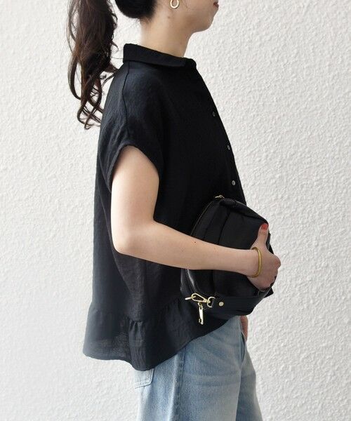 SHIPS / シップス シャツ・ブラウス | 《予約》SHIPS any:〈洗濯機可能〉カラミ フレンチ スリーブ ペプラム シャツ ブラウス | 詳細18