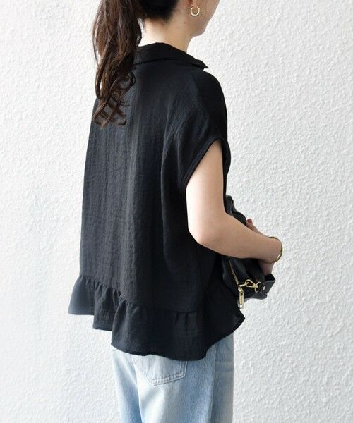 SHIPS / シップス シャツ・ブラウス | 《予約》SHIPS any:〈洗濯機可能〉カラミ フレンチ スリーブ ペプラム シャツ ブラウス | 詳細19