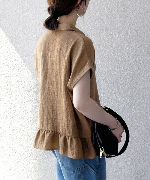 SHIPS / シップス シャツ・ブラウス | 《予約》SHIPS any:〈洗濯機可能〉カラミ フレンチ スリーブ ペプラム シャツ ブラウス | 詳細26