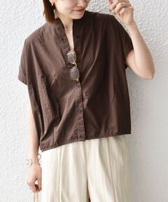 SHIPS / シップス シャツ・ブラウス | 《予約》SHIPS any:〈多機能/洗濯機可能〉シェルテック ドルマン バンド カラー シャツ