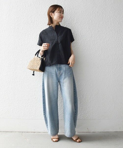 SHIPS / シップス シャツ・ブラウス | 《予約》SHIPS any:〈多機能/洗濯機可能〉シェルテック ドルマン バンド カラー シャツ | 詳細1