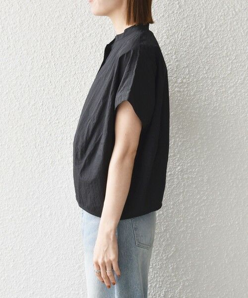 SHIPS / シップス シャツ・ブラウス | 《予約》SHIPS any:〈多機能/洗濯機可能〉シェルテック ドルマン バンド カラー シャツ | 詳細9