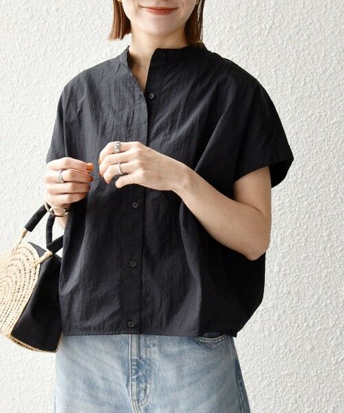 SHIPS / シップス シャツ・ブラウス | 《予約》SHIPS any:〈多機能/洗濯機可能〉シェルテック ドルマン バンド カラー シャツ | 詳細3