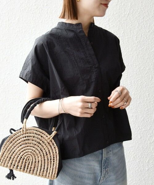 SHIPS / シップス シャツ・ブラウス | 《予約》SHIPS any:〈多機能/洗濯機可能〉シェルテック ドルマン バンド カラー シャツ | 詳細6