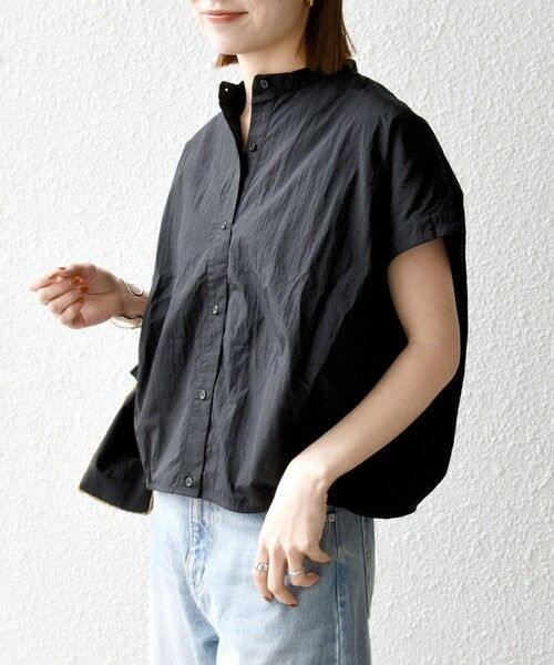 SHIPS / シップス シャツ・ブラウス | 《予約》SHIPS any:〈多機能/洗濯機可能〉シェルテック ドルマン バンド カラー シャツ | 詳細7