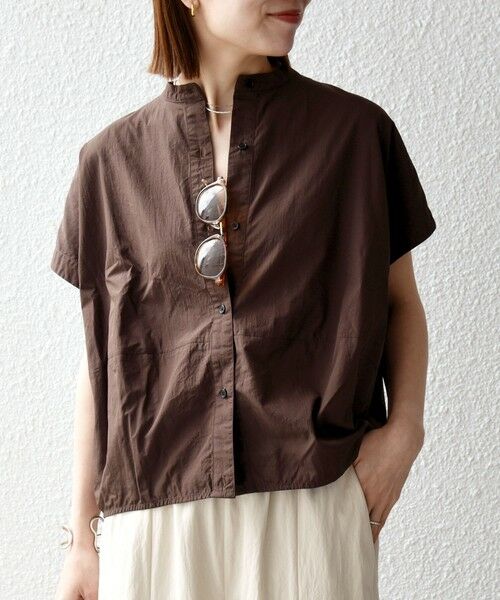 SHIPS / シップス シャツ・ブラウス | 《予約》SHIPS any:〈多機能/洗濯機可能〉シェルテック ドルマン バンド カラー シャツ | 詳細14