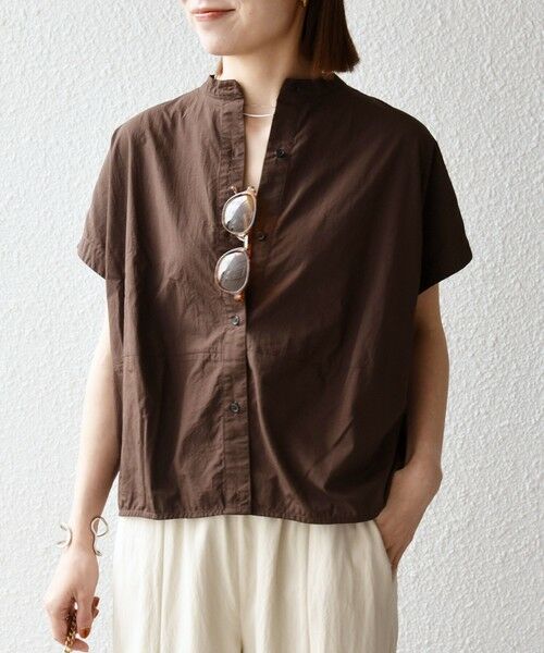 SHIPS / シップス シャツ・ブラウス | 《予約》SHIPS any:〈多機能/洗濯機可能〉シェルテック ドルマン バンド カラー シャツ | 詳細17