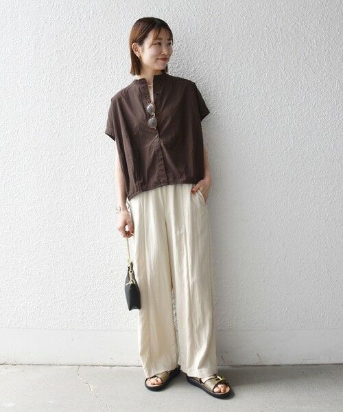 SHIPS / シップス シャツ・ブラウス | 《予約》SHIPS any:〈多機能/洗濯機可能〉シェルテック ドルマン バンド カラー シャツ | 詳細12