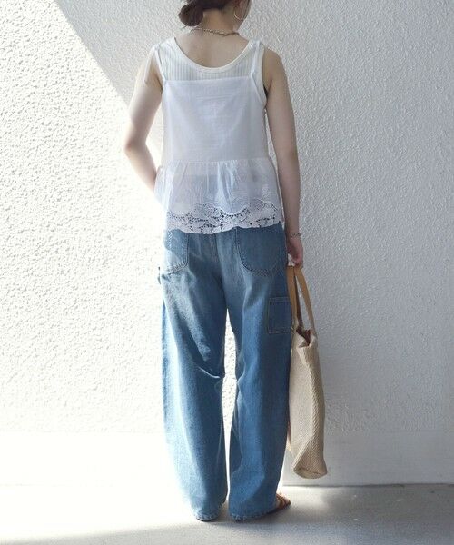 SHIPS / シップス シャツ・ブラウス | 《予約》SHIPS any:〈手洗い可能〉コットン レース ヘム キャミソール | 詳細2