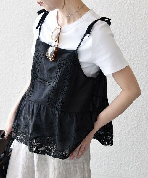 SHIPS / シップス シャツ・ブラウス | 《予約》SHIPS any:〈手洗い可能〉コットン レース ヘム キャミソール | 詳細13