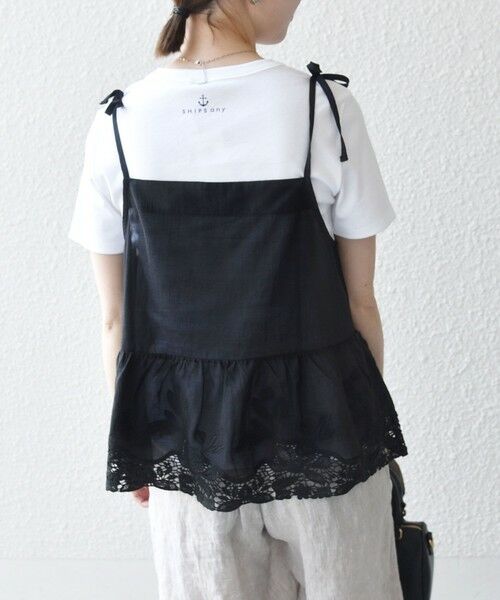 SHIPS / シップス シャツ・ブラウス | 《予約》SHIPS any:〈手洗い可能〉コットン レース ヘム キャミソール | 詳細14