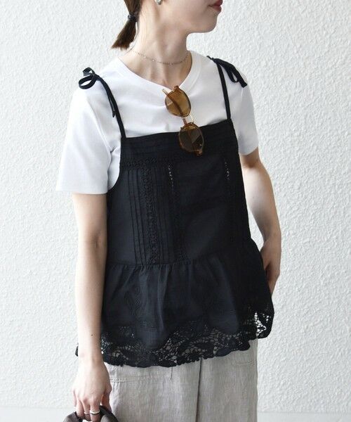 SHIPS / シップス シャツ・ブラウス | 《予約》SHIPS any:〈手洗い可能〉コットン レース ヘム キャミソール | 詳細15