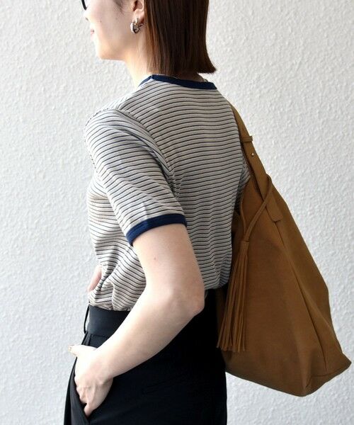 SHIPS / シップス Tシャツ | Healthknit:〈洗濯機可能〉リブ ボーダー TEE | 詳細4