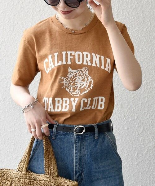 SHIPS / シップス Tシャツ | Mixta:〈洗濯機可能〉MIXTIGER プリント TEE（キャメル）