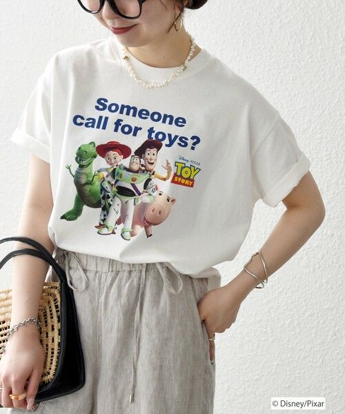 SHIPS / シップス Tシャツ | SHIPS any:〈洗濯機可能〉TOYSTORY/トイ・ストーリー/ プリント ロゴ TEE（オフホワイト）