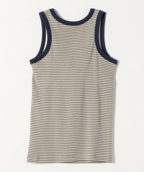 SHIPS / シップス その他インナー・ルームウェア | Healthknit:〈洗濯機可能〉カップ付き リブ ボーダー タンクトップ | 詳細1