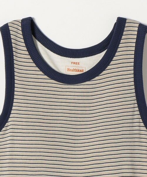SHIPS / シップス その他インナー・ルームウェア | Healthknit:〈洗濯機可能〉カップ付き リブ ボーダー タンクトップ | 詳細2